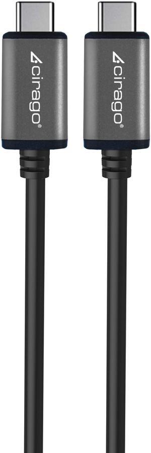 Cirago USB-C to Type-C Cable 3 Ft Sync/Transfer Data, Reversible USB-C Connector