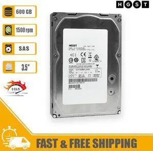 HGST Ultrastar 15K600 3.5" Internal Hard Drive 600GB 15krpm 64MB Cache SAS 6Gb/s HDD for Server & PC 0B23663, HUS156060VLS600 HGST Ultrastar 15K600 3.5" Internal Hard Drive 600GB 15krpm 64MB Cache SAS 6Gb/s HDD for Server & PC 0B23663, HUS156060VLS600