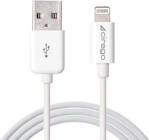 Cirago MFi Certified Lightning to USB Sync/Charging Data Cable for iPhone, iPod, iPad (Black / White - 6Ft / 10Ft - 2Pack / 3Pack)