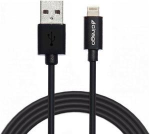 Cirago MFi Certified Lightning to USB Sync/Charging Data Cable for iPhone, iPod, iPad (Black / White - 6Ft / 10Ft - 2Pack / 3Pack)