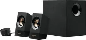 Logitech Z533 2.1 Multimedia Computer Speaker System with Subwoofer & Control Pod | 60W RMS, 120 Watts, 800DPI Compatible with Computers, Phones, TVs & More 980-001053, Black
