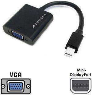 Cirago Mini Display Port mDP to VGA Female 1080p Cable Cord Converter Adapter for Laptop PC Monitor