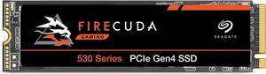 Seagate FireCuda 530 1TB Solid State Drive - M.2 PCIe Gen4 ×4 NVMe 1.4, speeds up to 7300 MB/s, Compatible PS5 Internal SSD, 3D TLC NAND, 1275 TBW, 1.8M MTBF, (ZP1000GM3A013)