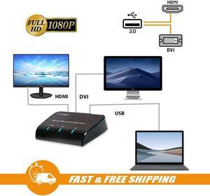 Cirago USB 3.0 DisplayPort to HDMI & DVI Dual HD Cable Display Adapter for HD TV Monitor MacBook & PC