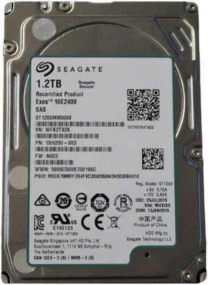 Seagate 1.2TB White Label 10krpm 128MB Notebook SAS HD ST1200MM0009, Recertified