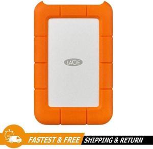LaCie Rugged 2TB USB-C Portable Storage External Hard Drive, STFR2000800