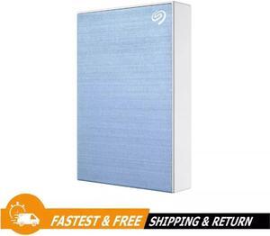 Seagate Backup Plus Slim 5TB USB 3.0 Portable External HD STHP5000402, Light Blue