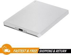 LaCie Mobile Drive 1TB USB-C External Hard Drive STHG1000400, Silver