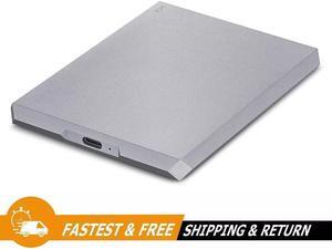 LaCie Mobile Drive 2TB USB-C Portable External Hard Drive STHG2000402, Space Gray