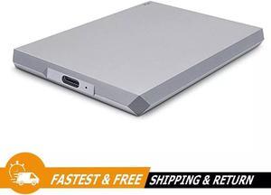 Lacie Mobile SSD 1TB Portable External Hard Drive USB 3.1 Type-C STHM1000400, Silver