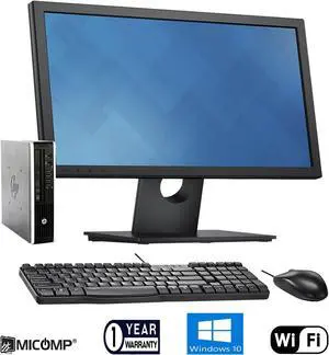 HP 8200 USDT Desktop Computer PC - LCD 19" Core i5-2400s ( 3.3GHz Max Turbo ) 8GB 128GB SSD Windows 10