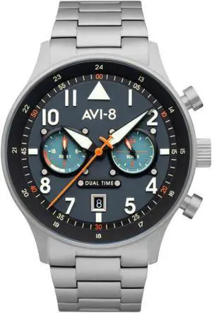 Mans watch HAWKER HURRICANE, Carey Dual Time, Gutersloh AV-4088-22