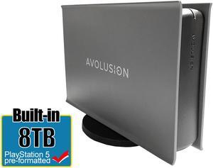 Avolusion PRO-5X Series 8TB USB 3.0 External Gaming Hard Drive for PS5 Game Console (Grey) - 2 Year Warranty