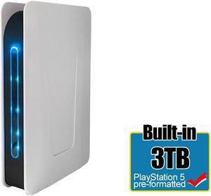 Avolusion PRO-T5 Series 3TB USB 3.0 External Gaming Hard Drive for PS5 Game Console (White) - 2 Year Warranty