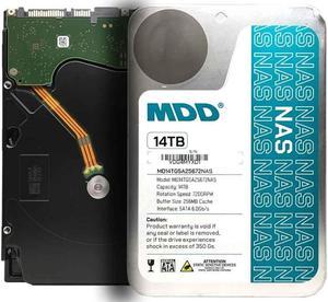 MaxDigitalData (MD14TSATA25672NAS) 14TB 7200RPM 256MB Cache SATA 6.0Gb/s 3.5-inch Internal NAS Hard Drive - 5 Years Warranty