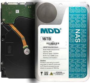 MaxDigitalData (MD16TSATA25672NAS) 16TB 7200 RPM 256MB Cache SATA 6.0Gb/s 3.5" Internal NAS Hard Drive - 5 Years Warranty