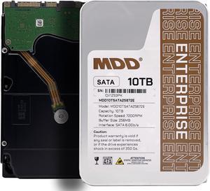 MDD 10TB 7200RPM SATA 6.0Gb/s 256MB 3.5inch Internal Enterprise Hard Drive (MDD10TSATA25672E) - 5 Years Warranty
