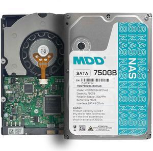 MDD 750GB 16MB Cache 7200PM SATA 3.0Gb/s 3.5inch NAS Hard Drive (MDD750GSA1672NAS) - 3 Year Warranty