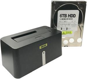 NEXIN NEX-DS1U3 USB 3.0 Hard Drive Docking Station + WL 6TB 3.5" SATA Hard Drive (Combo)