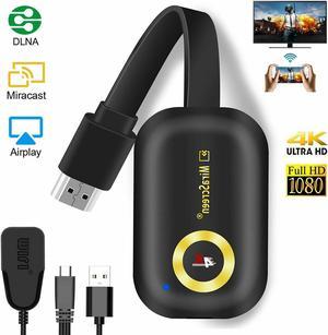 4K WIFI 1080P Wireless Display TV Dongle Adapter HDMI Receiver Airplay Miracast