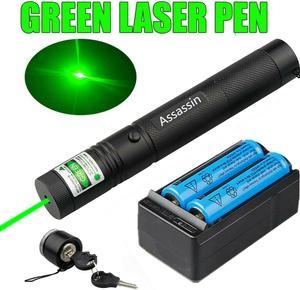 990Miles 532nm 301 Green Laser Pointer Lazer Pen2 x 18650 BatteryDual Charger