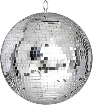 Large 12" Mirror Glass Disco Ball DJ Dance Home Party Bands Club Stage Lighting