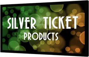 STR-169110 Silver Ticket 110" Diagonal 16:9 HDTV (6 Piece Fixed Frame) Projector Screen White Material
