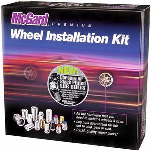 McGard 68018BK Black Chrome Bolt Wheel Install Kit - M14x1.5 (17mm)