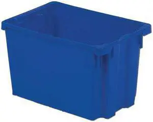 LEWISBINS SN2012-6 BLUE Blue Stack and Nest Bin, 20-1/8"L x 13"W x 6-1/4"H