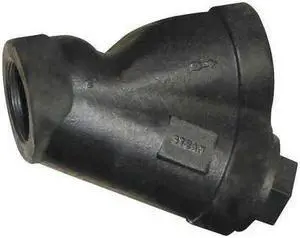 ZORO SELECT 20H630 Y Strainer, 3" Pipe, FNPT x FNPT, Cast Iron, Stainless