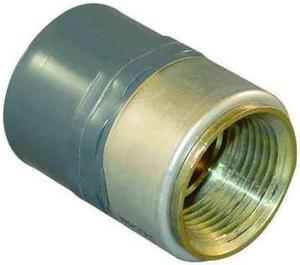 ZORO SELECT 835-101CBR CPVC Female Connector, Schedule 80, 3/4" x 1/2" Pipe