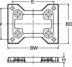 DAYTON 6X093 Mounting Base