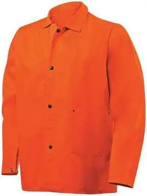 STEINER 1040-2X Welding Jacket, 2XL, 9 oz Cotton, Snaps Closure