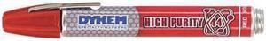 DYKEM 44301 Permanent High Purity Paint Marker, Medium Tip, Red Color Family,