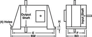 DAYTON 1A508 Vertical Mounting Base