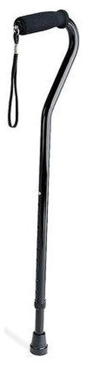 ZORO SELECT MDS86420 Cane,Black,29 to 38 In. H,250 lb. Cap.
