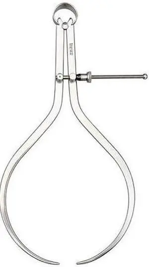 STARRETT 79B-12 Outside Spring Caliper,Stl,Quick-Spring