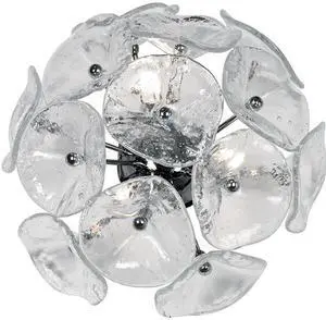 ET2 E22091-28 Fiori 3-Light 14.25" Wide Polished Chrome Wall Sconce ET2 E22091-28 Fiori 3-Light 14.25" Wide Polished Chrome Wall Sconce