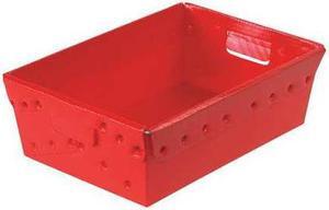 PARTNERS BRAND BINS183 Red Nesting Space Age Totes 18 in x 13 in x 6 in H, 6 PK