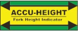 IDEAL WAREHOUSE INNOVATIONS 70-1100 Height Indicator Label,12 in. H,Vynil