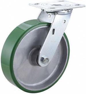 ZORO SELECT 3G143 Swivel NSF-Listed Plate Caster,1250 lb,NSF-Listed Plate Type B