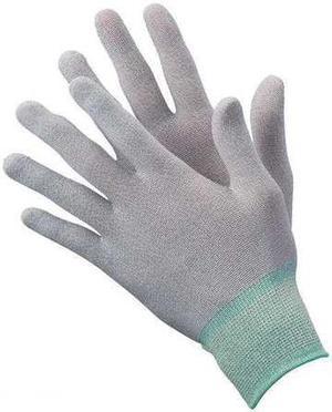 CONDOR 19L035 Antistatic Gloves,L,Nylon/Carbon,PK12