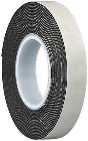 3M 4466 Double-Sided Foam Tape, 1 in W, 5 yd L, 1/16 in, Polyethylene Foam,