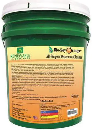 RENEWABLE LUBRICANTS 86644 Liquid 5 gal. Cleaner and Degreaser, Pail
