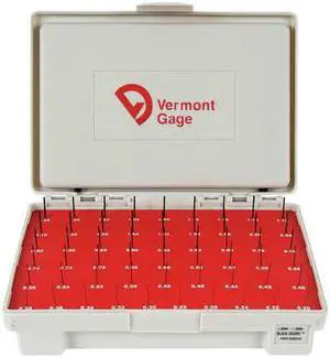 Vermont Gage Black Ox-Coated Pin Gauge Set, Metric HAWA 902200100