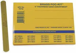 PRECISION BRAND 76740 Feeler Gage Set,20 PC