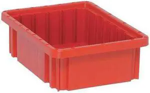QUANTUM STORAGE SYSTEMS DG91035RD Red Divider Box 10 7/8 in x 8 1/4 in x 3 1/2