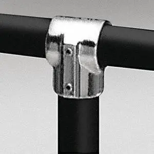 HOLLAENDER 5E-8 Structural Pipe Fitting, Tee-E, Aluminum, 1.5 in Pipe Size,