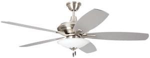 CRAFTMADE JAM52BNK5-LED 52" Jamison Ceiling Fan with Blades and Light Kit