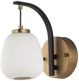 ET2 E25060-92BKGLD Soji 1-Light 4.75" Wide Black / Gold Wall Sconce